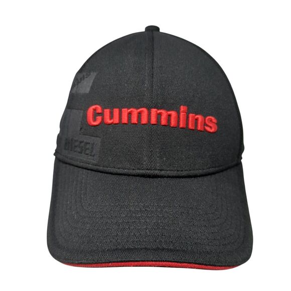 Cummins Turbo Diesel Strapback Hat Black One Size Adjustable Embroidered 6 Panel - Picture 1 of 8